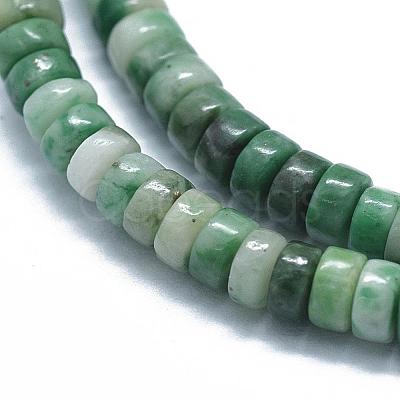 Natural Green Spot Jasper Beads Strands G-F631-A18-1