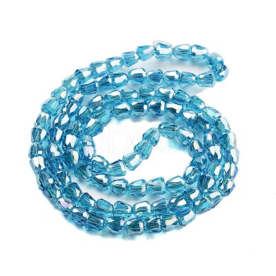 Electroplate Glass Beads Strands EGLA-D030-T4mm-B03-1