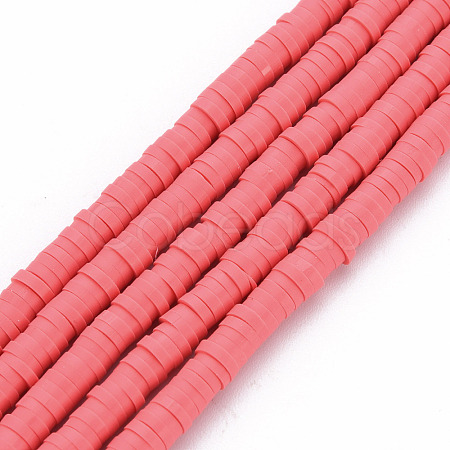 Handmade Polymer Clay Bead Strands X-CLAY-T002-4mm-72-1