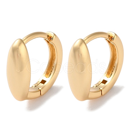 Horse Eye Brass Hoop Earrings for Women EJEW-B056-16G-1