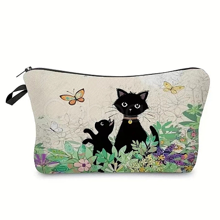 Cat Linen Waterproof Bag PW-WG12205-03-1