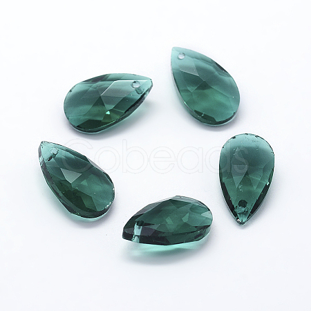 Faceted Glass Pendants X-GLAA-F069-S-A16-1