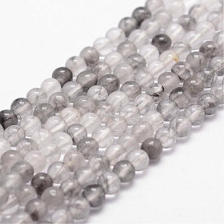 Natural Cloudy Quartz Beads Strands G-D840-69-4mm-1