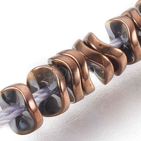 Electroplated Non-magnetic Synthetic Hematite Bead Strand G-E498-01C-1