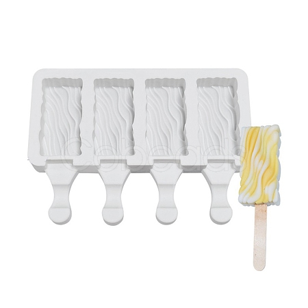 Food Grade DIY Rectangle Ice-cream Silicone Molds DIY-D062-02B-1