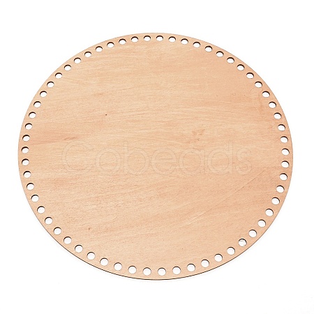 Flat Round Wooden Basket Bottoms DIY-WH0258-51E-01-1