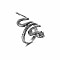 Alloy Punk Bracelet Hip-hop Ring Cool Animal Ring Set