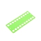 Plastic Embroidery Thread Plate, Cross Stitch Threading Board Tools, Rectangle, Lime Green, 19.3x7.9x0.1cm