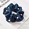 Cloth Elastic Hair Accessories, for Girls or Women, Scrunchie/Scrunchy Hair Ties, Marine Blue, 100mm