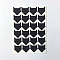 DIY Scrapbooking Albums Photo Corner Sticker, Black, 22x20mm, 24pcs/sheet