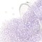 TOHO Round Seed Beads, Japanese Seed Beads, (477) Dyed AB Lavender Mist, 11/0, 2.2mm, Hole: 0.8mm, about 50000pcs/pound