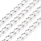 Tarnish Resistant 304 Stainless Steel Curb Chains, Unwelded, for Jewelry Making, Stainless Steel Color, 10.8x5.7x2.5mm, about 32.8 Feet(10m)/roll