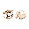 Panda Theme Alloy Enamel Pendants ENAM-T020-34B-2