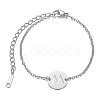 Tarnish Resistant 201 Stainless Steel Link Bracelets STAS-T040-JN007-M-1