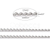 3.28 Feet 304 Stainless Steel Curb Chains X-CHS-R008-04-2