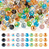 100Pcs 10 Style Electroplate Transparent Glass Beads EGLA-TA0001-45-1