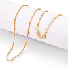 Brass Wheat Chain Necklaces NJEW-N054-08G-1