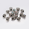 Tibetan Style Alloy Rhinestone European Beads PALLOY-F200-06-1