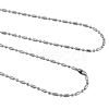 304 Stainless Steel Ball Chain Necklaces X-CHS-O007-C-1.5mm-1