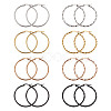 Titanium Steel Hoop Earrings STAS-TA0001-23C-7