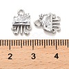 Brass Glass Charms KK-C054-08P-3