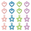 32Pcs 8 Style Spray Painted Alloy Pendants FIND-LS0001-59-1