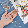 DICOSMETIC 40Pcs 4 Styles Nautical Theme Alloy Evil Eye Enamel Connector Charms FIND-DC0004-26-3