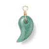 Natural Mixed Stone Pendants PALLOY-JF01123-2