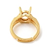 Adjustable Brass Finger Ring Components KK-WH0063-11G-3