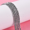 Non-Magnetic Synthetic Hematite Beads Strands G-G093-2mm-4