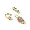 Natural Sunstone with Brass Fold Over Clasps G-G141-03G-16-2