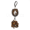 Natural Tiger Eye Chip Tree of Life Pendants Decoration G-F733-06E-2