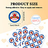 5 Sheets Round Dot PVC Waterproof Decorative Sticker Labels DIY-WH0481-02-2