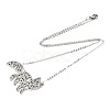 Non-Tarnish 201 Stainless Steel Pendant Necklaces NJEW-T009-JN080-1-40-2