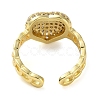 Rack Plating Brass Micro Pave Cubic Zirconia Open Cuff Rings RJEW-K266-08B-G-3