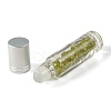 Natural Peridot Chip Bead Roller Ball Bottles AJEW-H101-01A-2