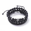 Unisex Stretch Bracelets Sets BJEW-JB04843-1