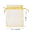 Organza Gift Bags with Drawstring OP-R016-9x12cm-15-3