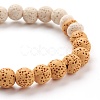 Natural Lava Rock Beads Stretch Charm Bracelets X-BJEW-E376-01E-3