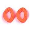 Opaque Spray Painted Acrylic Linking Rings OACR-R249-03C-4