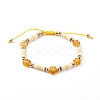 Adjustable Nylon Thread Braided Beads Bracelets BJEW-JB06140-2