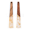Translucent Resin & Walnut Wood Big Pendants RESI-TAC0017-46-A01-2