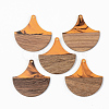 Resin & Walnut Wood Pendants RESI-S389-046A-A01-1