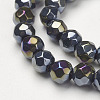 Glass Beads Strands X-GF6mm27Y-AB-2