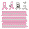 SUPERFINDINGS 60Pcs Breast Cancer Awareness Pink Ribbon Enamel Pins JEWB-FH0001-27-1