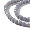 Faceted(32 Facets) Glass Beads Strands EGLA-J042-36A-03-3