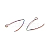 Rainbow Color Ion Plating(IP) 316 Stainless Steel Earrings Finding STAS-B025-01M-2