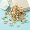 50Pcs 5 Style Rack Plating Iron Charms FIND-YW0003-87-5