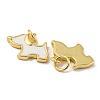 Brass Enamel Charms KK-E093-01G-01-2