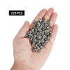 SUPERFINDINGS 220Pcs 304 Stainless Steel Nuts FIND-FH0005-62-6